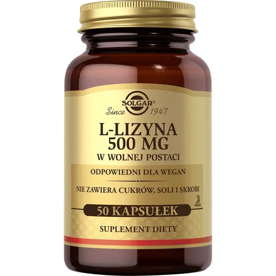 Solgar L-Lysine 500 mg - 50 Gélules