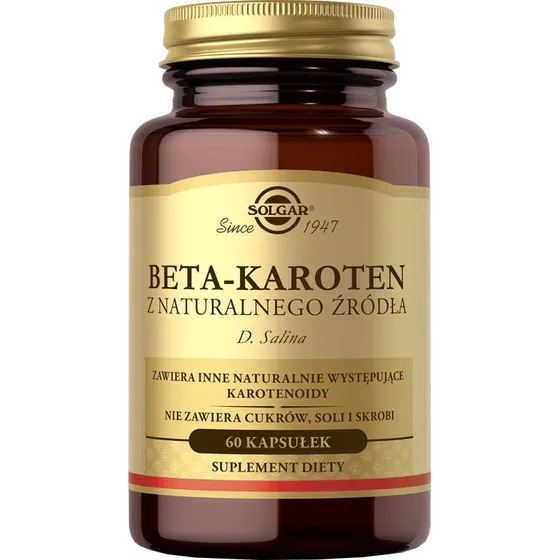 Solgar Bêta-Carotène 7mg - 60 Capsules pour Peau et Vision