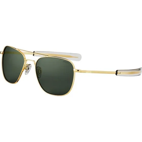 Randolph Engineering AF056 Lunettes de Soleil Or 23k et Verres Verts