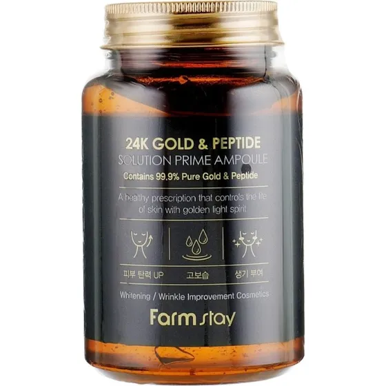 FarmStay Ampoule 24K Gold & Peptide 250 ml