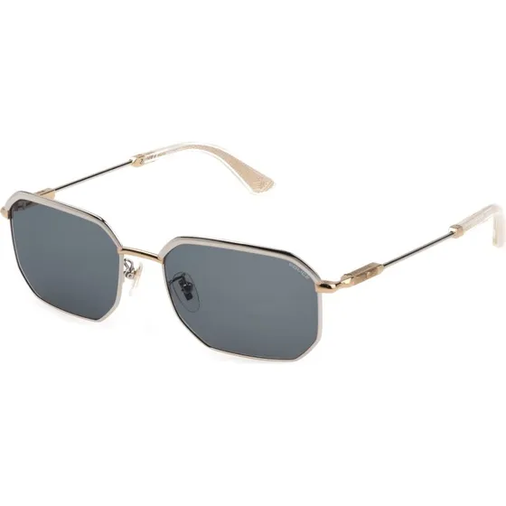 Police SPLF73 Horizon 2 Lunettes de Soleil Carrées Or et Gris