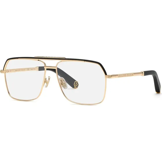 Philipp Plein Homme VPP085M Pure Plein - Monture Carrée Or Rose