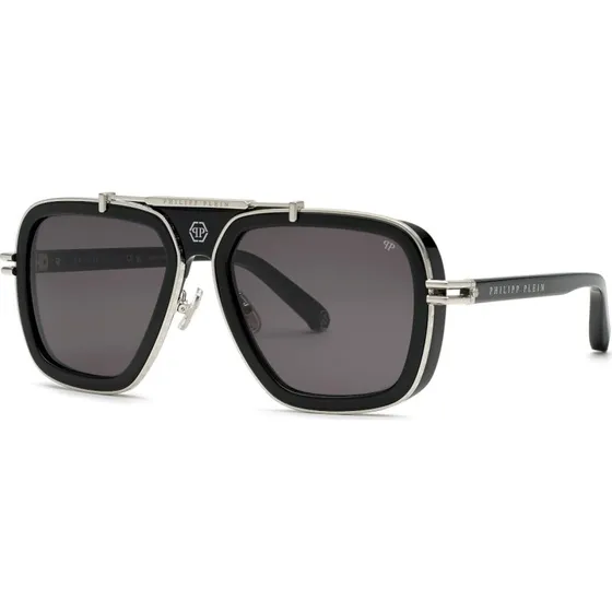 Philipp Plein Lunettes de Soleil Homme SPP109M PLEIN ICON 700 Noir