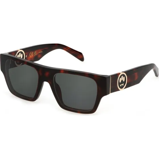 Barrow SBA002V Lunettes de Soleil Carrées en Acétate - Havane/Gris