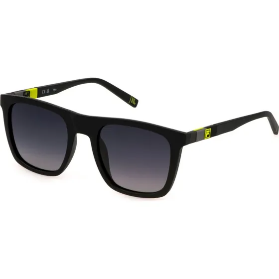 Fila Lunettes de soleil Homme SFI527 U28P Carré Noir et Gris