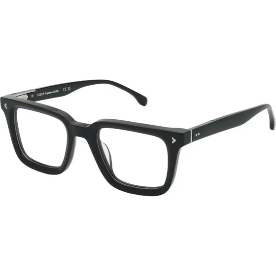 Lozza VL4334 Sanremo Montures Optiques Carrées en Acétate Noir