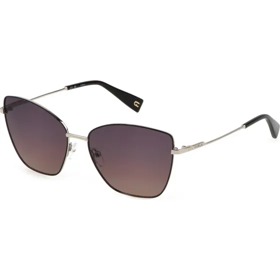 Furla SFU738 583 - Lunettes de soleil papillon en métal Palladium