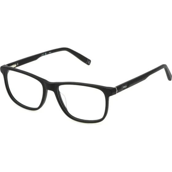 Fila Homme VFI712 703 - Montures Optiques Carrées en Acétate Noir