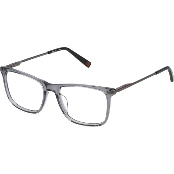 Fila Homme VFI720 03GU - Montures Optiques Carrées en Acétate Gris