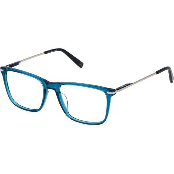 Fila VFI720 Montures Optiques Carrées en Acétate Bleu Clair