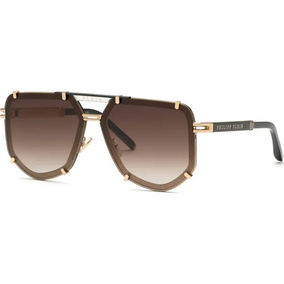 Philipp Plein SPP132 Plein Legacy 301 Lunettes de Soleil Vert Ombré