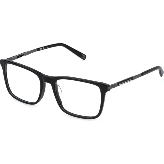 Fila Homme VFI880 - Montures Optiques Géométriques en Acétate Noir
