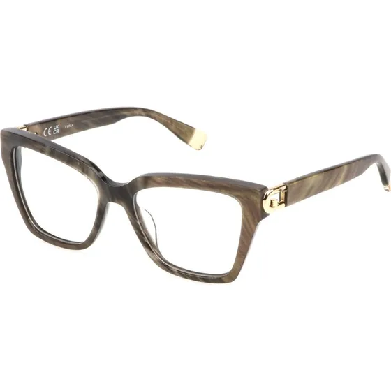 Furla VFU826 06Y4 - Montures Optiques Carrées en Acétate pour Femme