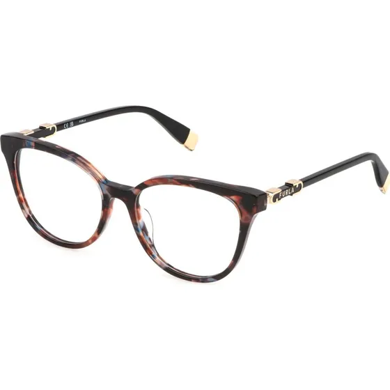Furla VFU832 0P61 Montures Optiques Papillon Acétate Havana