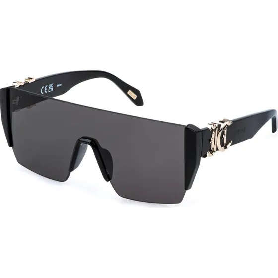 Just Cavalli SJC112 700 Lunettes de Soleil Masque en Acétate Noir