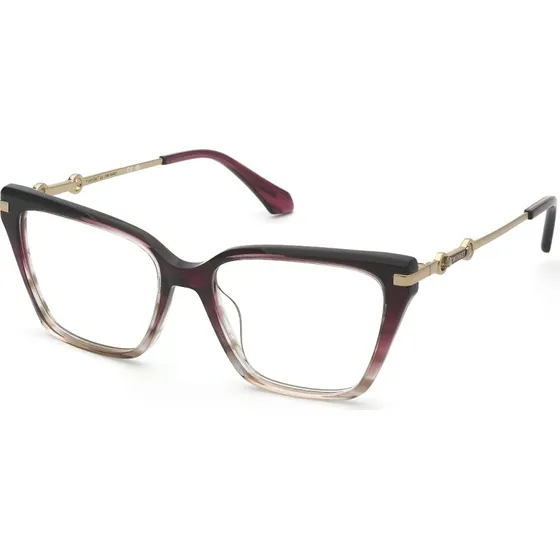 Twinset VTW080 0AH7 Montures Optiques Carrées en Acétate Bordeaux