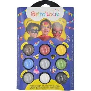 Grim'tout Palette Maquillage Halloween 9 Couleurs