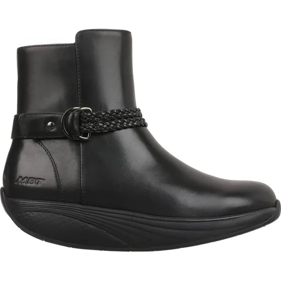 Bottines MBT Uki en cuir Nappa noir