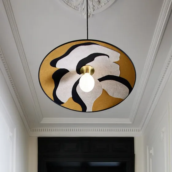 Sonia Laudet Suspension Textile Ø 60 cm - Curry