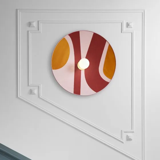 MARKET SET Sonia Laudet Applique Murale Ronde Rose Ø 60 cm
