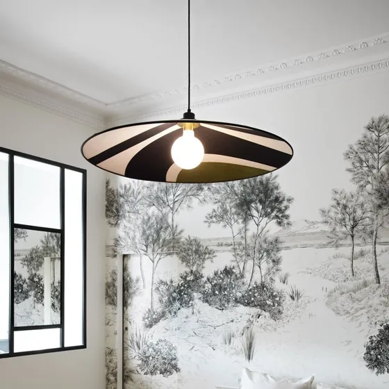 MARKET SET Suspension Sonia Laudet Ø 60 cm - Bouleau et Textile