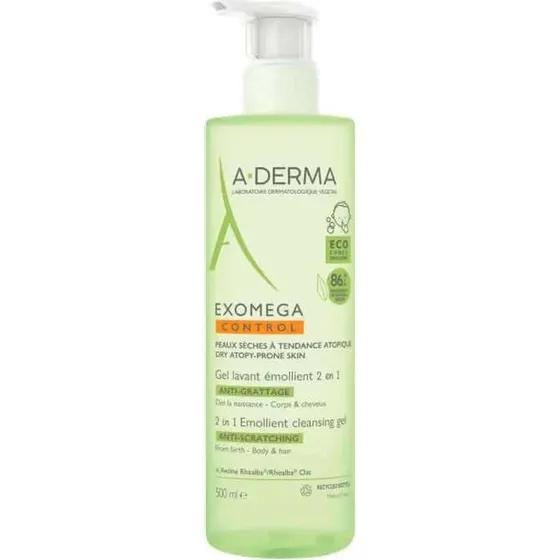 Aderma Exomega 2-in-1 Gel Lavant 500ml