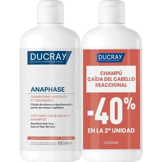 Ducray Anaphase Shampooing Anti-Chute Duo Pack 2x400ml