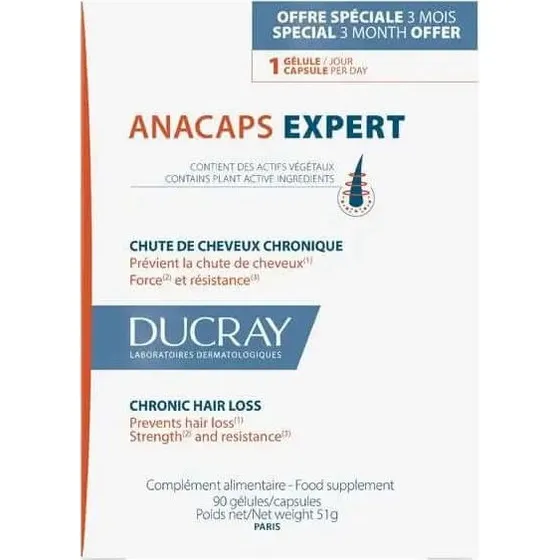 Ducray Anacaps Expert - Complément Capillaire 90 Gélules