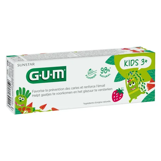Gum Kids 3+ Dentifrice Fraise 50 ml