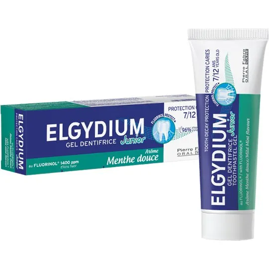 Elgydium Junior Dentifrice Menthe Douce 7/12 ans 50 ml