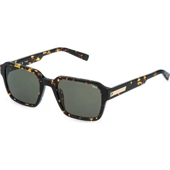 Fila Homme SFIA12 779 - Lunettes de soleil géométriques Havane