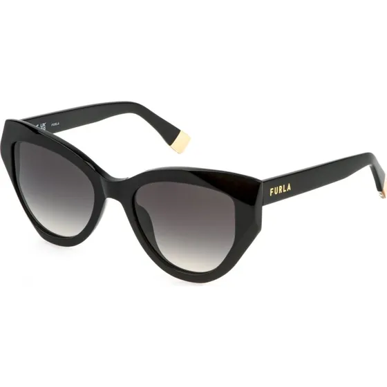 Furla SFU886 Lunettes de soleil Géométriques en Acétate Noir