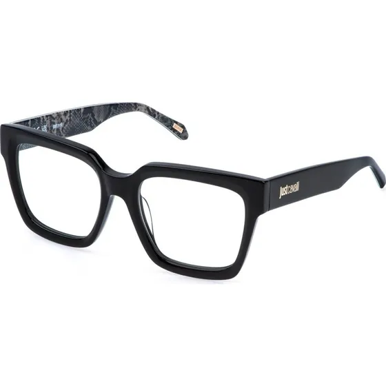 Just Cavalli VJC129 Montures Optiques Carrées en Acétate Noir