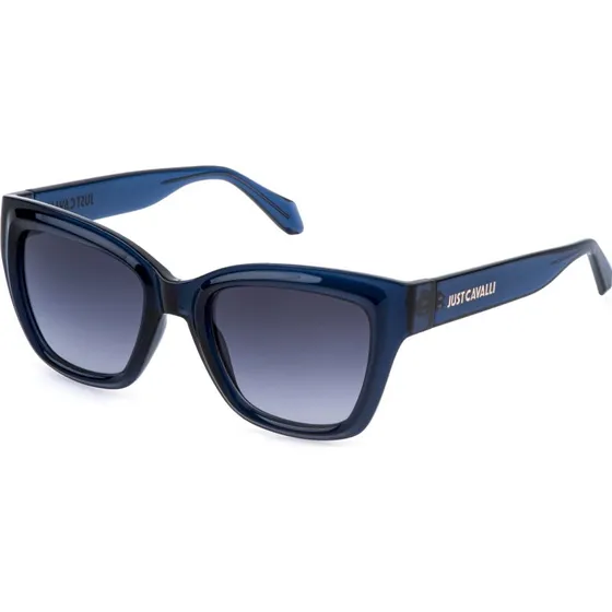 Just Cavalli SJC148 07FK Lunettes de Soleil Carrées Bleues pour Femme