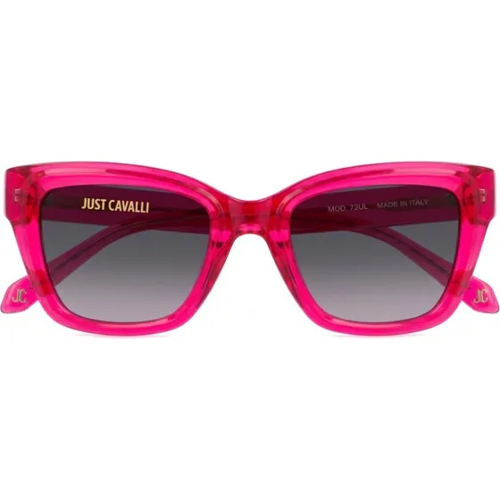 Just Cavalli SJC148 Lunettes de Soleil Carrées Rose Fumée pour Femme