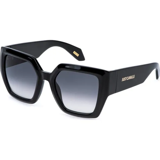 Just Cavalli SJC149 0Z42 Lunettes de soleil Carrées Noires Fumées