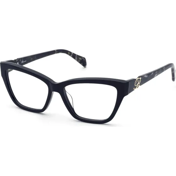 Blumarine VBM883 700 Lunettes de Vue Cat Eye Noir Acétate