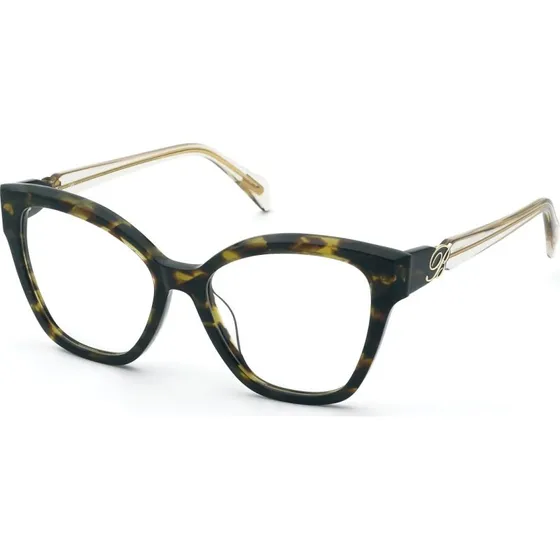 Blumarine VBM884 Lunettes Optiques Papillon en Acétate Havane