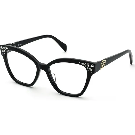 Blumarine VBM884S 700S Lunettes Optiques Papillon en Acétate Noir