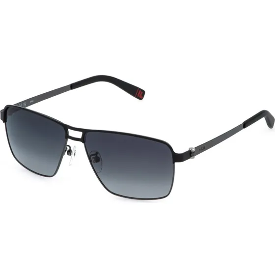 Fila Homme Lunettes de Soleil SFIB10 K56P Métal Gris Géométrique