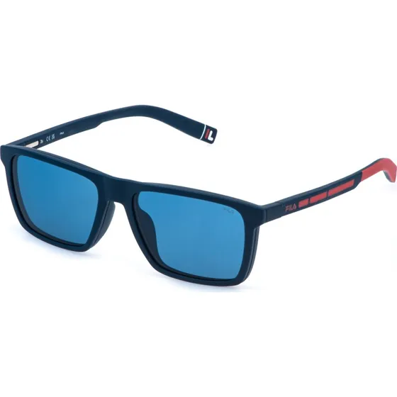 Fila UFIA89 6QSP - Montures Optiques Carrées Bleues pour Homme