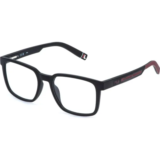 Fila Homme VFIA90 0U28 - Montures Optiques Carrées Noires