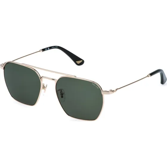 Police SPLR72 Origins Lite 36 Lunettes de Soleil Homme Or et Vert