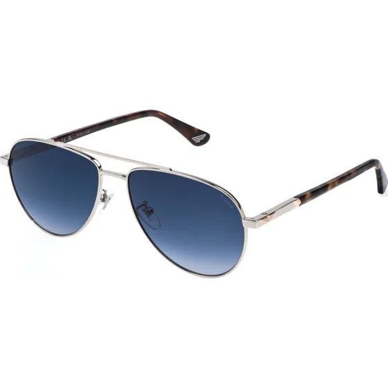 Police SPLR77 New Crossroads Lunettes de Soleil Pilote Bleu