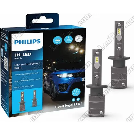 Philips H1 LED Ultinon Pro6000 Boost 2x Homologues