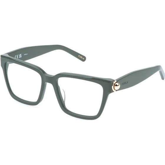 Furla VFU990 06S9 Montures Optiques Carrées en Acétate Vert