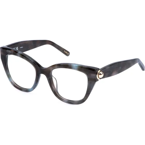 Furla VFU991 Montures Optiques Papillon Acétate Havane