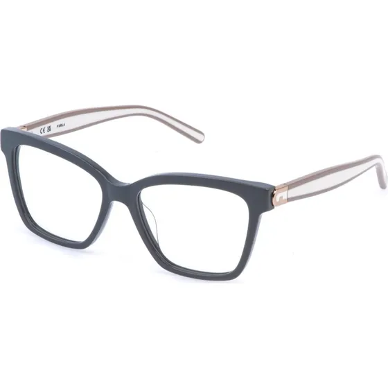 Furla VFU992 0GFS Lunettes de vue carrées en acétate gris
