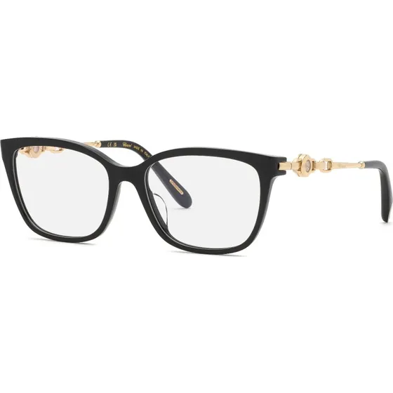 Chopard VCH420S 700 - Montures Optiques Carrées en Acétate Noir