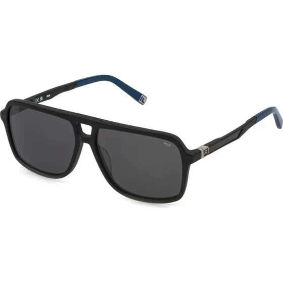 Fila SFID22 703 Lunettes de soleil carrées en acétate noir